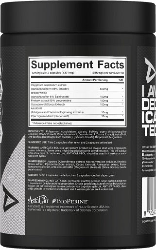 Definitionsphase-Set: ESN Designer + NNT Citrullin + Dedicated – Dedicated Anti-Cata-Bol 120 Kapseln