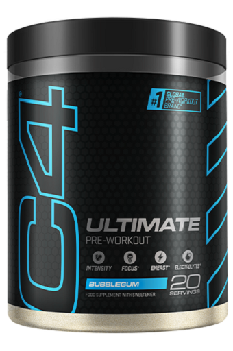 Trainings-Set: Cellucor C4 ULTIMATE 20 Serv. + Sinob Core L-Glutamin – Cellucor C4 ULTIMATE 20 Serv. 496g (Bubblegum)