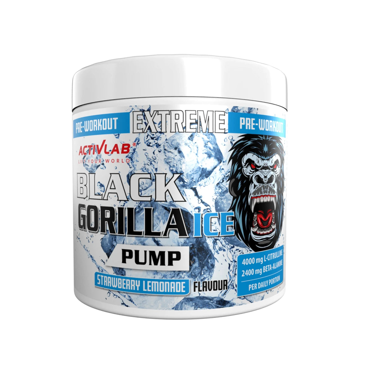 Set de pompă: MST Citrulline Malate 500g + Activlab Black Gorilla Ice Pump – Activlab Black Gorilla Ice Pump Pre-Workout 300g (Green Apple)