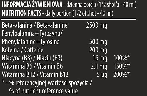 Koffein & B-Vitamine: Activlab Black Wolf Preworkout + MST Niacin – Activlab Black Wolf Preworkout Shot forest fruits 12 x 80ml