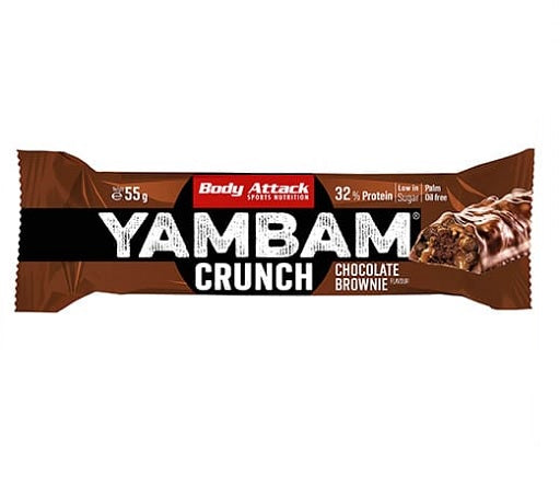 Home-Gym-Starter: ESN Designer + MST NeuroPump + 5× Body Attack – Body Attack YAMBAM CRUNCH Protein Riegel (15x55g) (Chocolate Brownie)