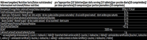 Body Attack Marken-Trio: Attack Whey + Attack 100% + Attack Argini – Body Attack Whey Amino Gold 325 Tabletten