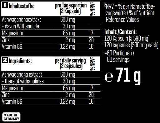 Body Attack Marken-Großset: Attack Argini + Attack L-Argi + 3 weitere – Body Attack Ashwagandha KSM-66 - 120 Kapseln