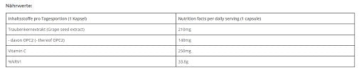 Body Attack OPC Traubenkern- Extrakt 60 Caps