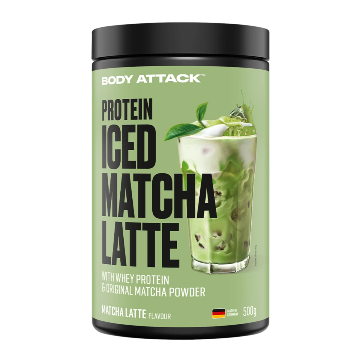 Kaffee Sorten-Großset: MaxiNutrition + Weider Protein + 2 weitere – Body Attack Protein Iced Matcha Latte 500g (Matcha Latte Flavour)