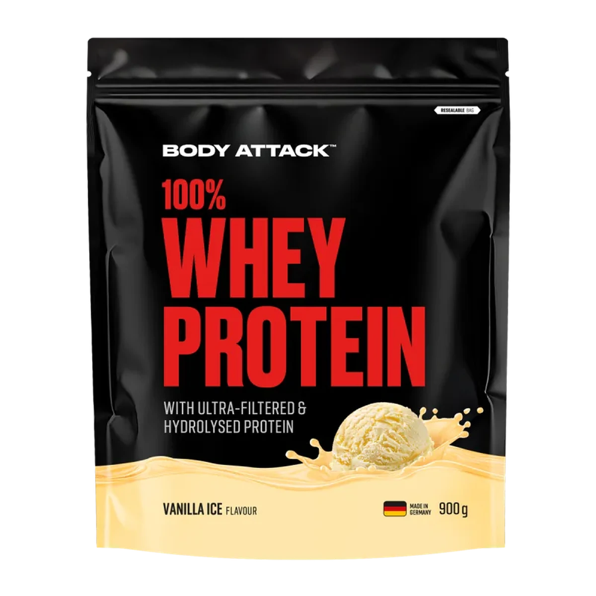 Body Attack 100% Whey Protein 900g