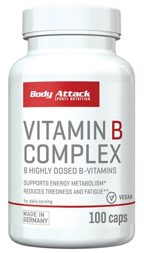 Ausdauer-Set: MST Magnesium + Body Attack Vitamin + 1 weitere – Body Attack Vitamin B-Complex 100 Kapsel