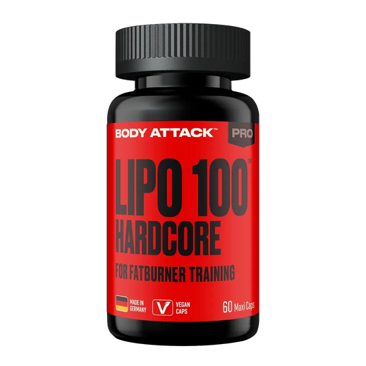 Wettkampfvorbereitung: ESN ISOCLEAR + MST ArgiZinc + 2 weitere – Body Attack LIPO 100-HARDCORE - 60 Caps