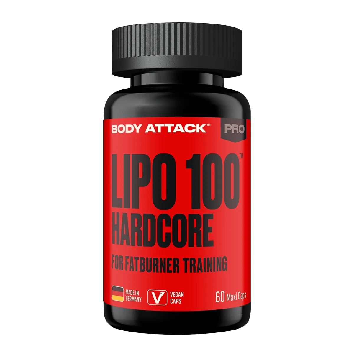 Wettkampfvorbereitung: ESN ISOCLEAR + MST ArgiZinc + 2 weitere – Body Attack LIPO 100-HARDCORE - 60 Caps