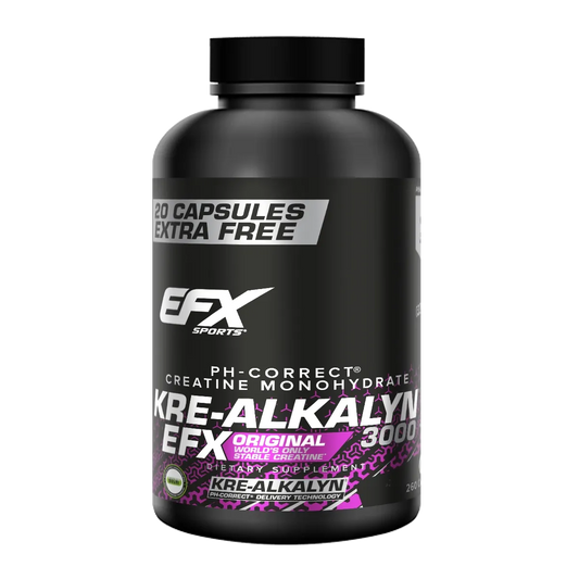 Muskelaufbau-Set: BioTech Iso Whey Zero 908g + EFX Kre-Alkalyn 3000 – EFX Kre-Alkalyn 3000 - 260 Kapsel