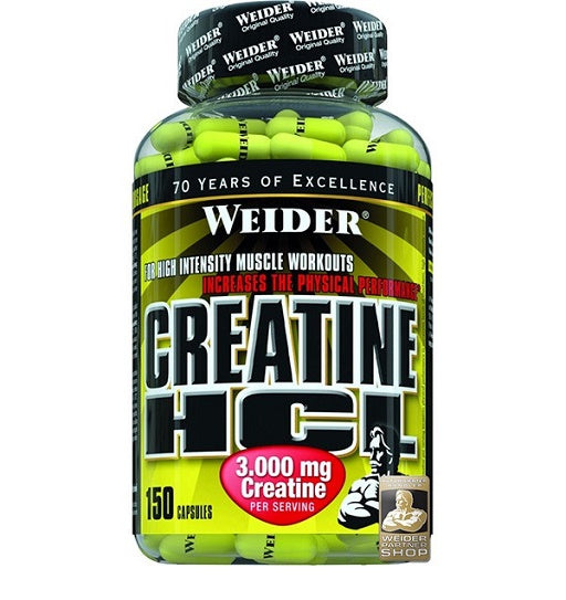 Muskelaufbau-Set: Scitec 100% Whey Protein + Weider Creatin HCL – Weider Creatin HCL 150 Kapsel