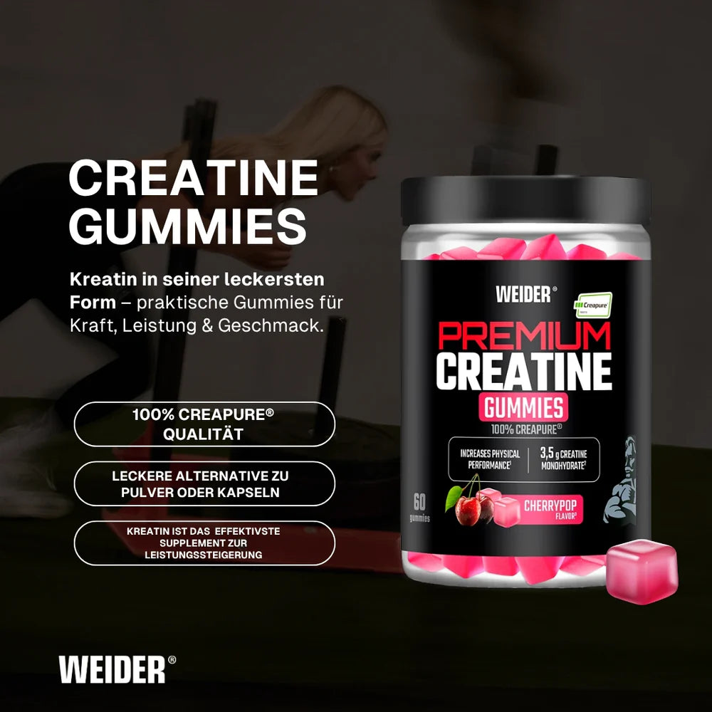 Weider Premium Creatine Gummies Cherry-Pop