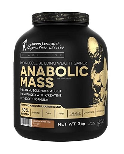 Masseaufbau-Set: Kevin Levrone Anabolic + MST Creatin Monohydrate – Kevin Levrone Anabolic Mass 3kg (30% Protein) (Chocolate)