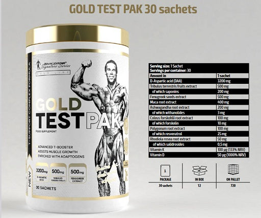 Kevin Levrone Marken-Großset: Levrone + Levrone GOLD + 3 weitere – Kevin Levrone Gold Test Pak 30 Sachets