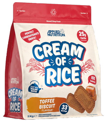 Masseaufbau-Set: Applied Nutrition Cream of Rice + EFX Kre-Alkalyn – Applied Nutrition Cream of Rice 1kg (Golden Syrup)