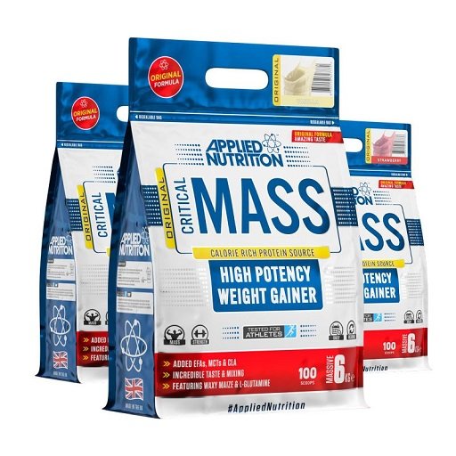 Stavebnica Mass: Applied Nutrition + Body Attack 100% Pure – Applied Nutrition Critical Mass Original 6 kg (banán)