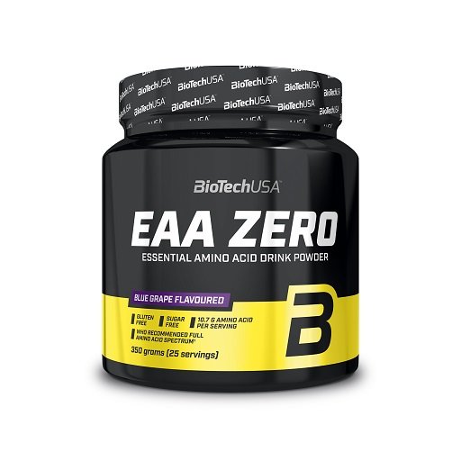 BioTech USA Marken-Trio: 100% Pure + Creatine + EAA Zero – BioTech EAA Zero 350g (Blue Grape)
