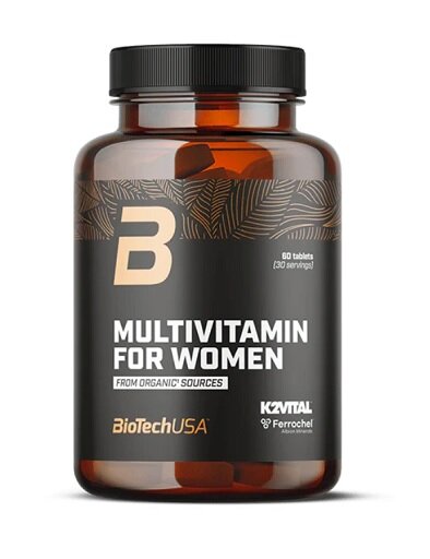 Multivitamin-Jahresvorrat: BioTech Multivita – 365 Tage, 450 Tabletten – BioTech Multivitamin For Women from organic sources 60 Tabletten