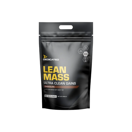 Schokolade Sorten-Großset: Dedicated Lean + DY Nutrition + 2 weitere – Dedicated Lean Mass Gainer 6000g (Chocolate)