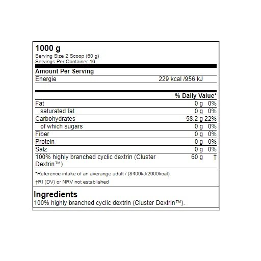 Masse-Duo: BioTech Hyper Mass + GN Cluster Dextrin – GN Cluster Dextrin - 1000g Beutel