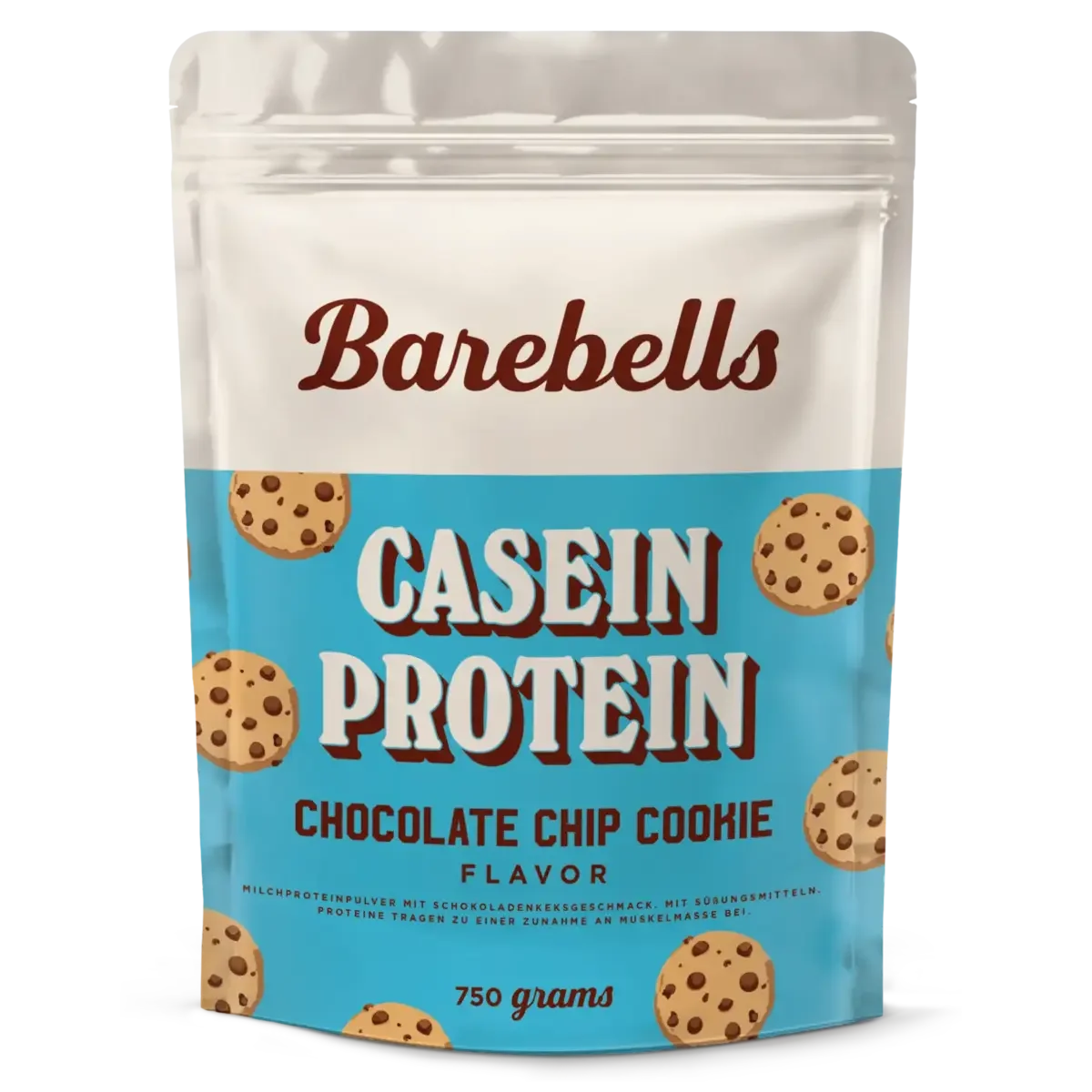 Protein-Monatsvorrat: Barebells Casein Protein – 30 Tage, 41 Portionen – Barebells Casein Protein 750g (Chocolate Chip Cookies)
