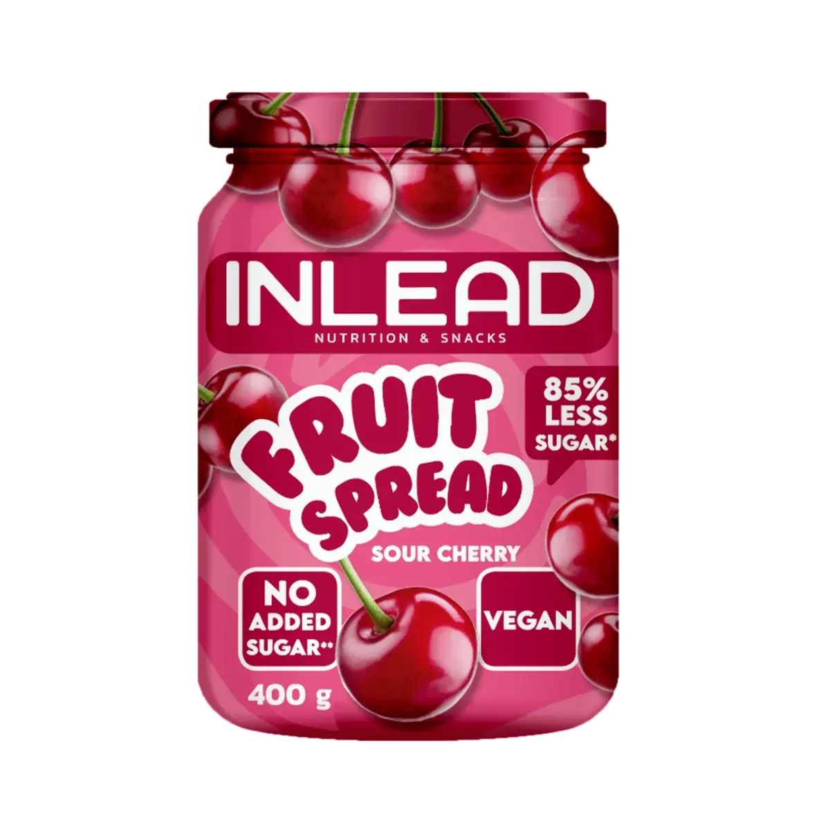 INLEAD Marken-Großset: High Protein + Spread (Hazelnut + 3 weitere – INLEAD Fruit Spread 400g (Sour Cherry)