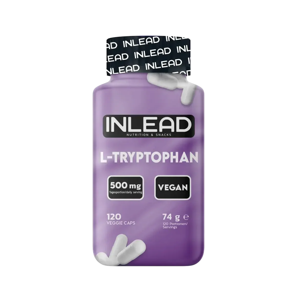 Trainings-Set: BioTech NitroX Therapy + INLEAD L-Tryptophan 500mg – INLEAD L-Tryptophan 500mg 120 Kapseln