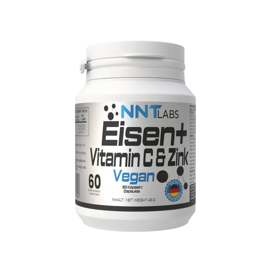 Gesundheits-Basisbox: NNT Eisen + ProFuel Zink + 3 weitere – NNT Eisen + Vitamin C + Zink 60 Kapseln
