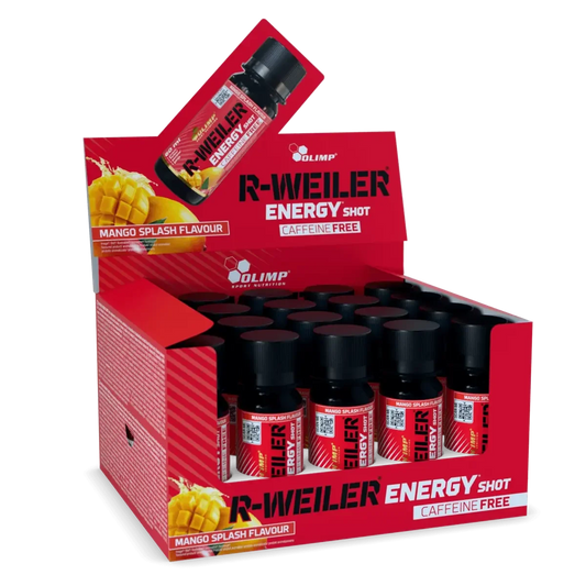 Booster-Trainingsvorrat: Olimp R-Weiler Energy – 60 Tage, 80 Portionen – Olimp R-Weiler Energy Shot 20x60ml (Mango Splash)