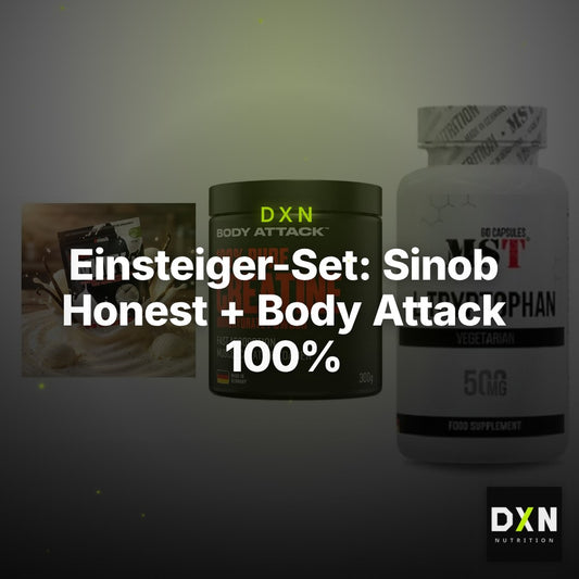 Einsteiger-Set: Sinob Honest + Body Attack 100% + MST Tryptophan – Clean Showcase Plus