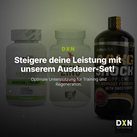 Ausdauer-Set: MST Magnesium + #GYMJUICE ZINC + BioTech AAKG – Clean Showcase Plus