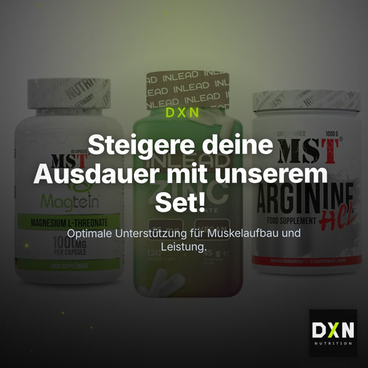 Ausdauer-Set: MST Magnesium + INLEAD Zink + MST Arginine HCL – Clean Showcase Plus