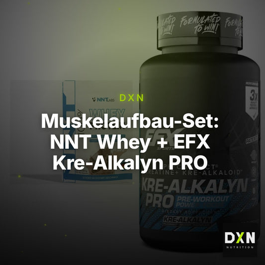 Muskelaufbau-Set: NNT Whey + EFX Kre-Alkalyn PRO – Clean Showcase Plus