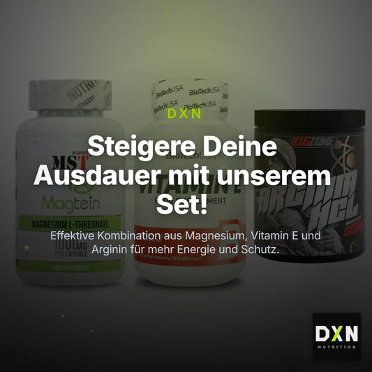 Ausdauer-Set: MST Magnesium + BioTech Vitamin + Big Zone Arginin – Clean Showcase Plus