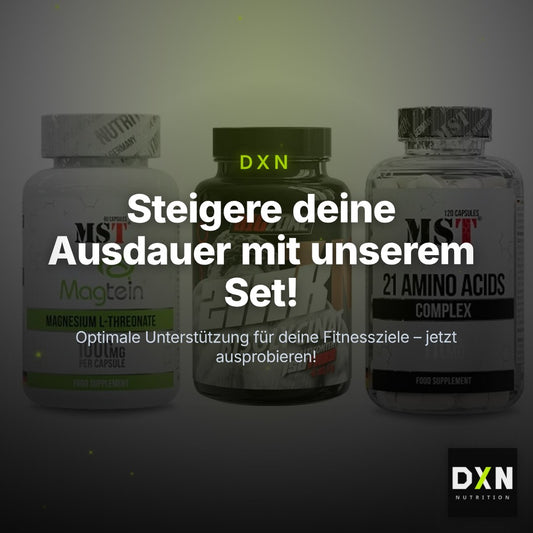 Ausdauer-Set: MST Magnesium + Big Zone Zink + MST 21 Amino – Clean Showcase Plus