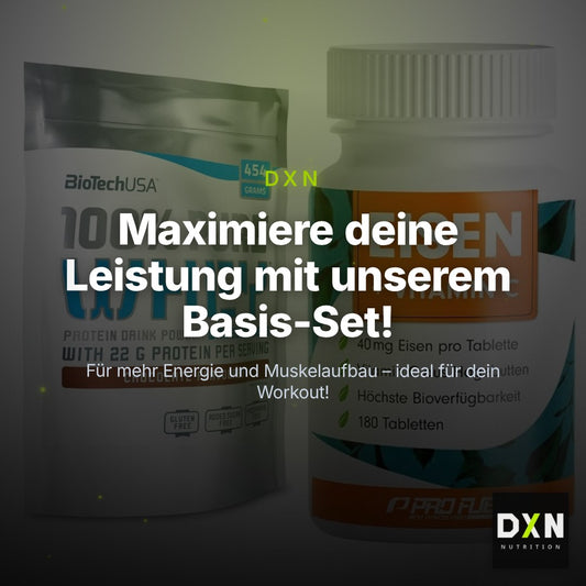 Basis-Set: BioTech 100% Pure Whey + ProFuel EISEN + nat. Vitamin C – Clean Showcase Plus