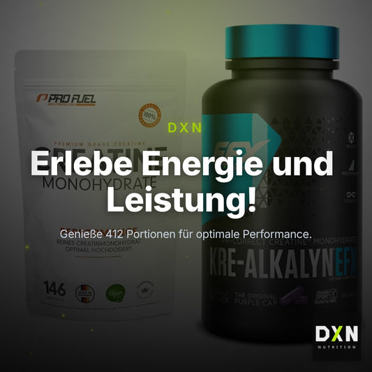 Creatin-Jahresvorrat: ProFuel Creatine – 365 Tage, 412 Portionen – Clean Showcase Plus