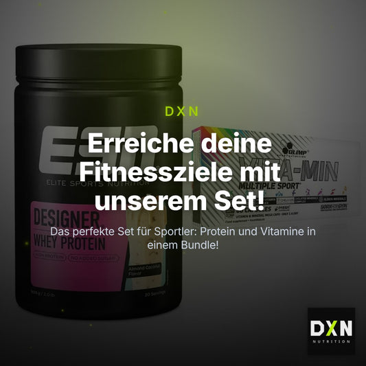 Basis-Set: ESN Designer Whey 908g Dose + Olimp Vita-Min Multiple Sport – Clean Showcase Plus