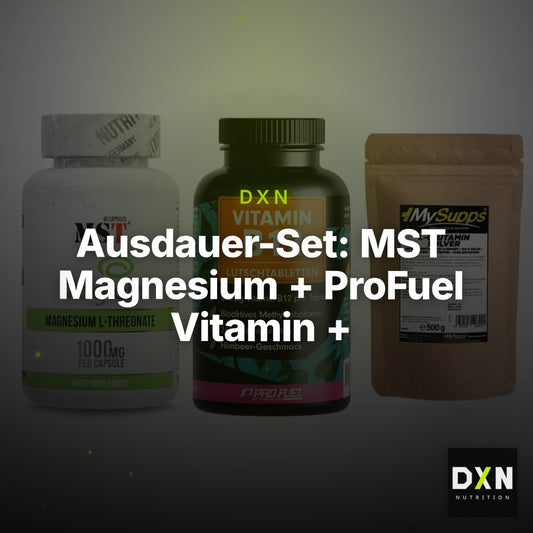 Ausdauer-Set: MST Magnesium + ProFuel Vitamin + MySupps Glutamin – Clean Showcase Plus