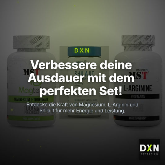 Ausdauer-Set: MST Magnesium + Applied Nutritio + MST L-Arginine – Clean Showcase Plus