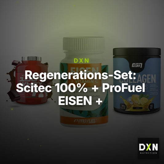 Regenerations-Set: Scitec 100% + ProFuel EISEN + ESN Collagen – Clean Showcase Plus
