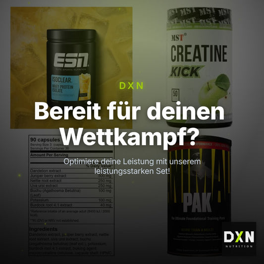 Wettkampfvorbereitung: ESN ISOCLEAR + MST Creatine + 2 weitere – Clean Showcase Plus
