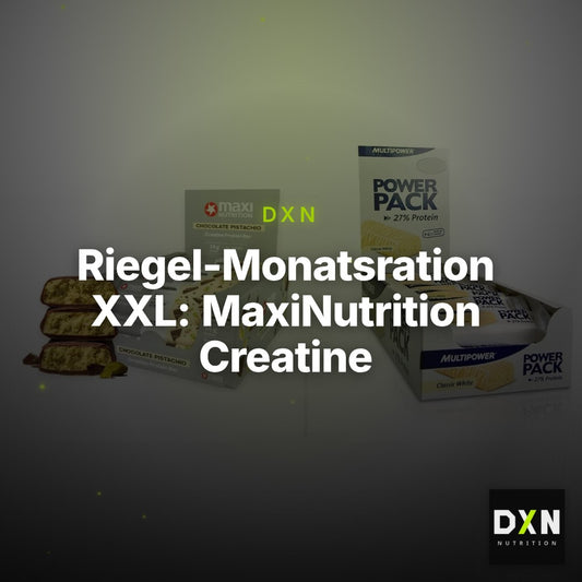 Riegel-Monatsration XXL: MaxiNutrition Creatine – 30 Tage, 72 Riegel – Clean Showcase Plus