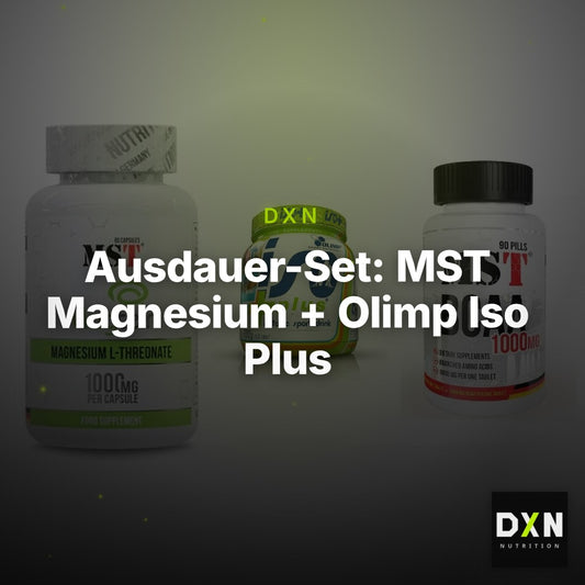 Ausdauer-Set: MST Magnesium + Olimp Iso Plus + MST BCAA 1000 – Clean Showcase Plus