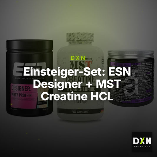 Einsteiger-Set: ESN Designer + MST Creatine HCL + Nanosupps Hype – Clean Showcase Plus