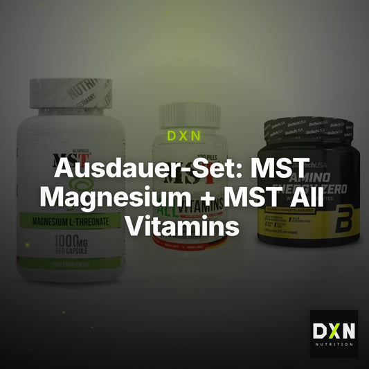 Ausdauer-Set: MST Magnesium + MST All Vitamins + BioTech Amino – Clean Showcase Plus