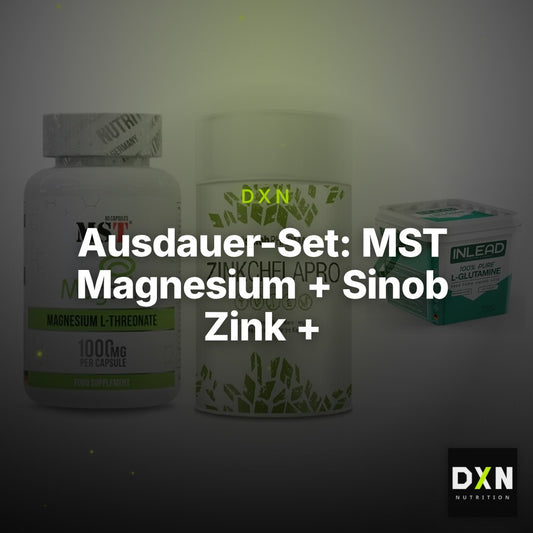 Ausdauer-Set: MST Magnesium + Sinob Zink + INLEAD L-Glutami – Clean Showcase Plus