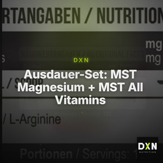 Ausdauer-Set: MST Magnesium + MST All Vitamins + MST Arginine RAW – Clean Showcase Plus