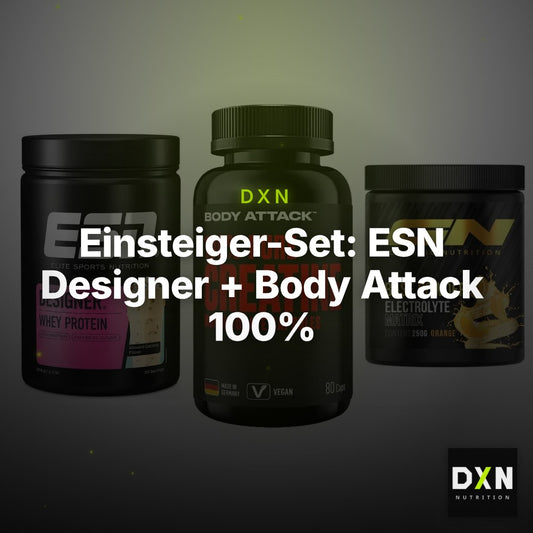 Einsteiger-Set: ESN Designer + Body Attack 100% + GN Base Powder – Clean Showcase Plus