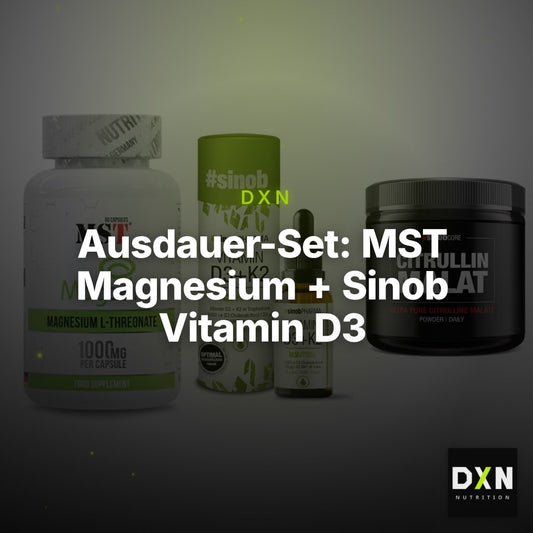 Ausdauer-Set: MST Magnesium + Sinob Vitamin D3 + Sinob Core – Clean Showcase Plus